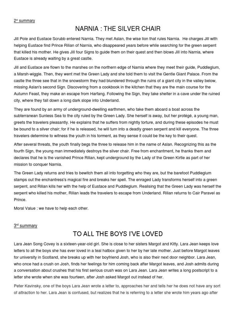 Summary Inggris Fantasy Worlds C S Lewis