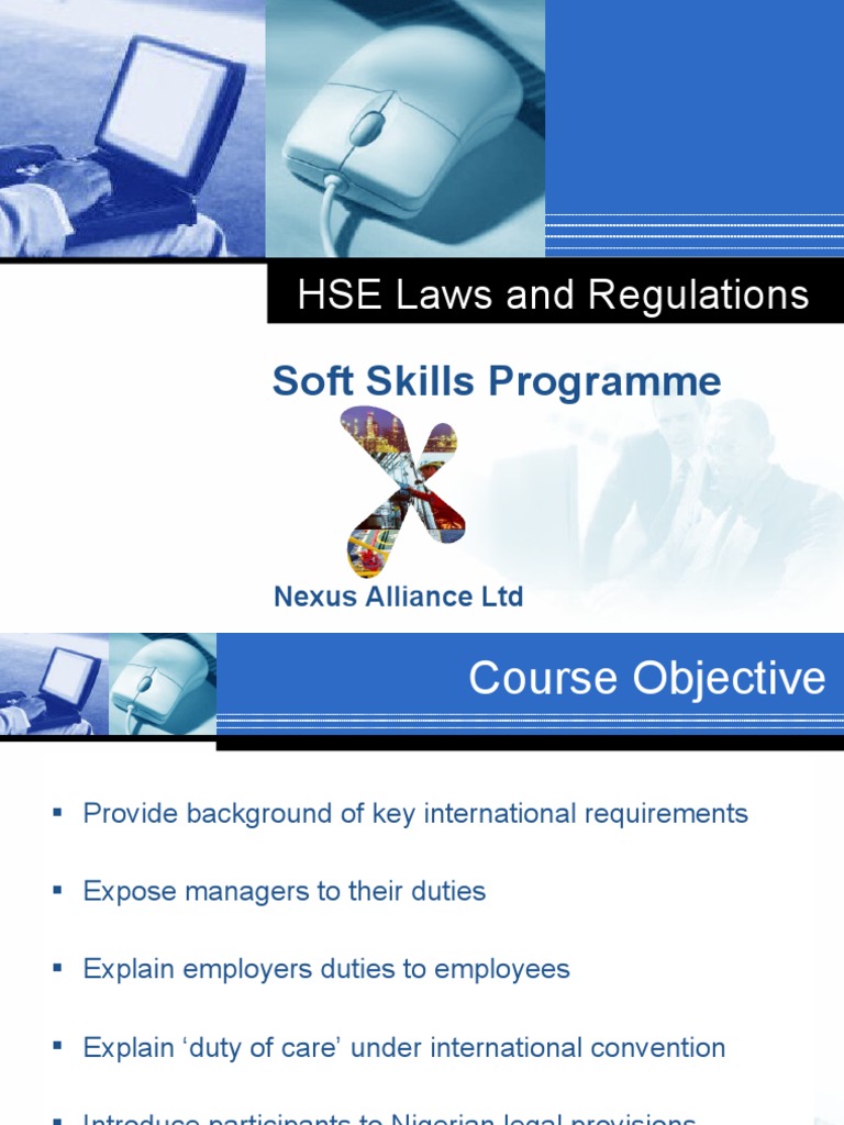 HSE Laws and Regulations