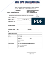 CPE Membership Form