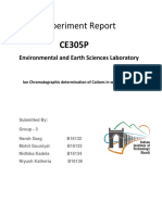 Experiment Report: Environmental and Earth Sciences Laboratory