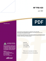 NF P 98-420 Barriere de Securite en Acier PDF