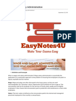 Wages and Salary Administration Objectives