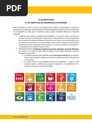 Agenda 30 Pdf Igualdad De Genero Estudios De Genero