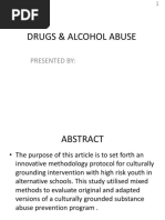 Drugs & Alcohol Abuse: Presented by