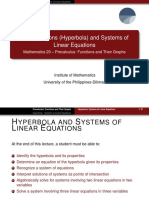 L9 M20 Lecture Slides Conic Sections Hyperbola Systems of Linear Equations