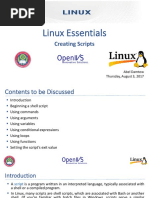 Linux Essentials: Creating Scripts