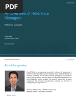 An Overview of Reference Managers