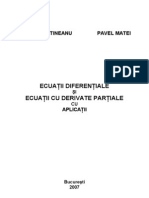 Ecuatii Diferentiale Si Ecuatii Cu Derivate Partiale Cu Aplicatii