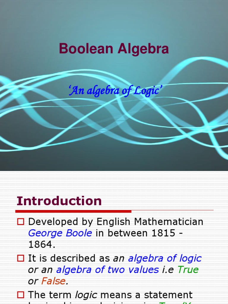 Chapter-14 Boolean Algebra | PDF | Logic Gate | Boolean Algebra