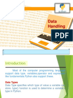 Data Handling PDF Class 11