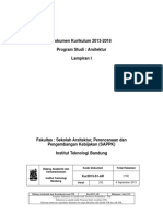 Dokumen Kurikulum 2013-2018 Program Studi: Arsitektur Lampiran I