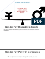 Gender Pay Disparity: Is The Balance in Equilibrium With Respect To PAY???