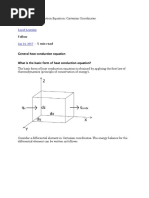 General Heat Conduction Equation