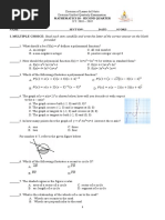 Provided.: I. MULTIPLE CHOICE: Read Each Item Carefully and Write The Letter of The Correct Answer On The Blank