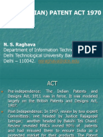 The (Indian) Patent Act 1970: N. S. Raghava