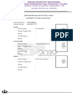 Formulir Pendaftaran Denscup (Futsal) 2019