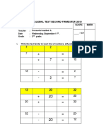 Math Global Test II-term