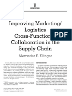Improving Marketing/ Logistics Cross-Functional Collaboration in The Supply Chain