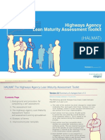 Highways Agency Lean Maturrity Toolkit (HALMAT) Version 21