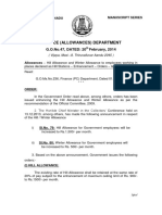 Finance (Allowances) Department: G.O.No.47, DATED: 20 February, 2014