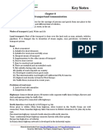 B1 12 Geography Key Notes CH 08 Transport and Communication