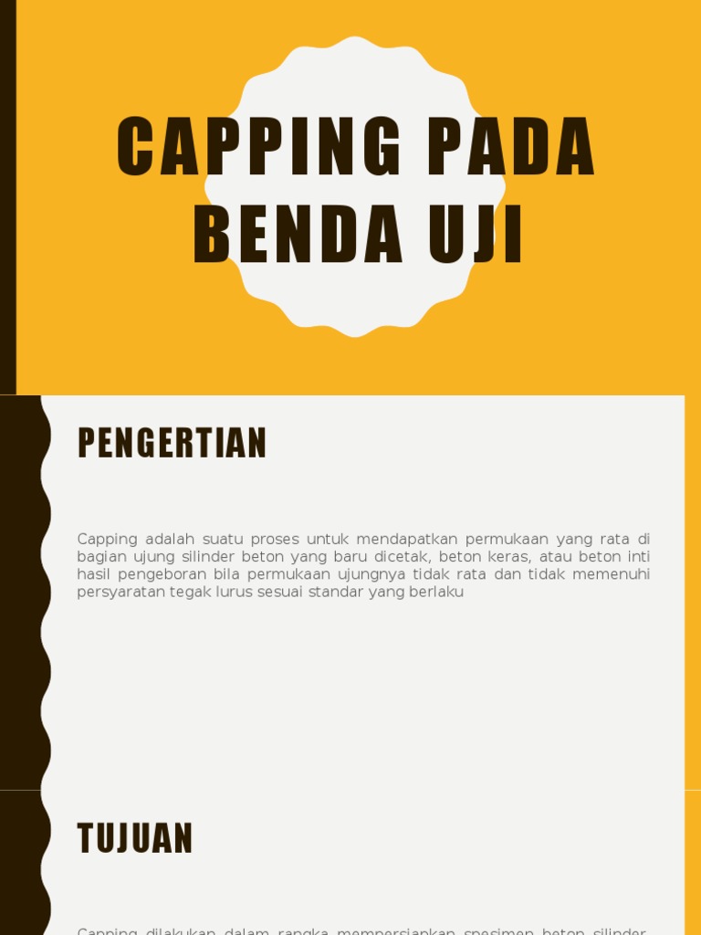 Single Caping Dan Double Caping | PDF