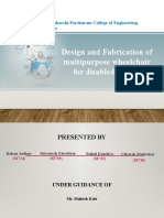 Design and Fabrication of Multipurpose Wheelchair For Disabled Person