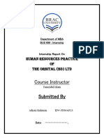 Internship Report on HR Practices of The Orbital (BD) Ltd