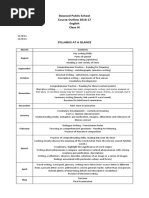 Dawood Public School Course Outline 2016-17 English Class IX