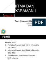 Dasar Pemprograman 1 Dan Algoritma