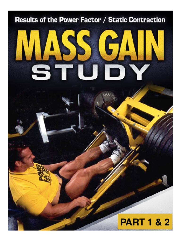 PFSC Mass Gain Study 12 PDF Strength Training Weight Training