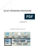 Isa Kit Operating Procedure