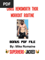 Chris Hemsworth Thor Workout Routine: Bonus PDF