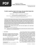 Parallel computing study for the large-scale generalized eigenvalue problems in modal analysis 