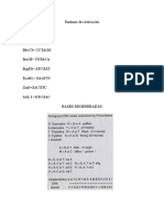 Enzimas de Restricción y Bases Degeneradas