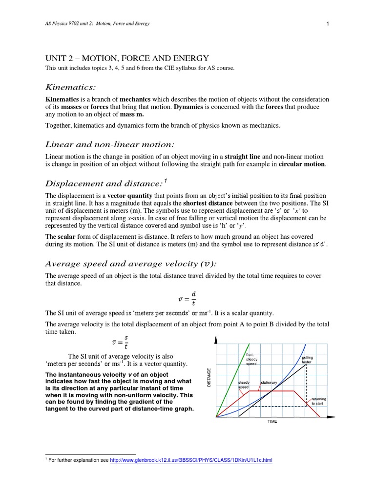 Unit 2 Motion Force and Energy | PDF | Buoyancy | Collision