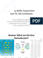 9D Urey Miller Experiment and 7G Cell Complexity