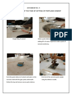 Determination of The Time of Setting of Portland Cement: Experiment No. 8