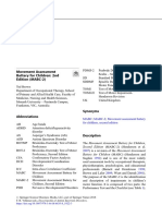 Movement Assessment Battery For Children: 2nd Edition (MABC-2)