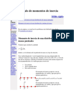 Cálculo de Momentos de Inercia