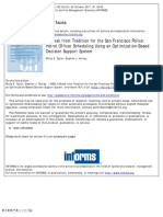 A Break From Tradition For The San Francisco Police: Patrol Officer Scheduling Using An Optimization-Based Decision Support System