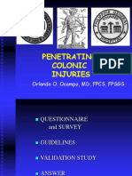 Penetrating Colonic Injuries: Orlando O. Ocampo, MD, FPCS, FPSGS