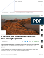 Como um país inteiro corre o risco de ficar sem água potável - BBC News Brasil