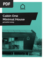 Cabin One Minimal House: Pricelist 2019