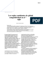 Las Reglas Cambiantes de La Competitividad Global en El Siglo - GLOBALIZACIÓN