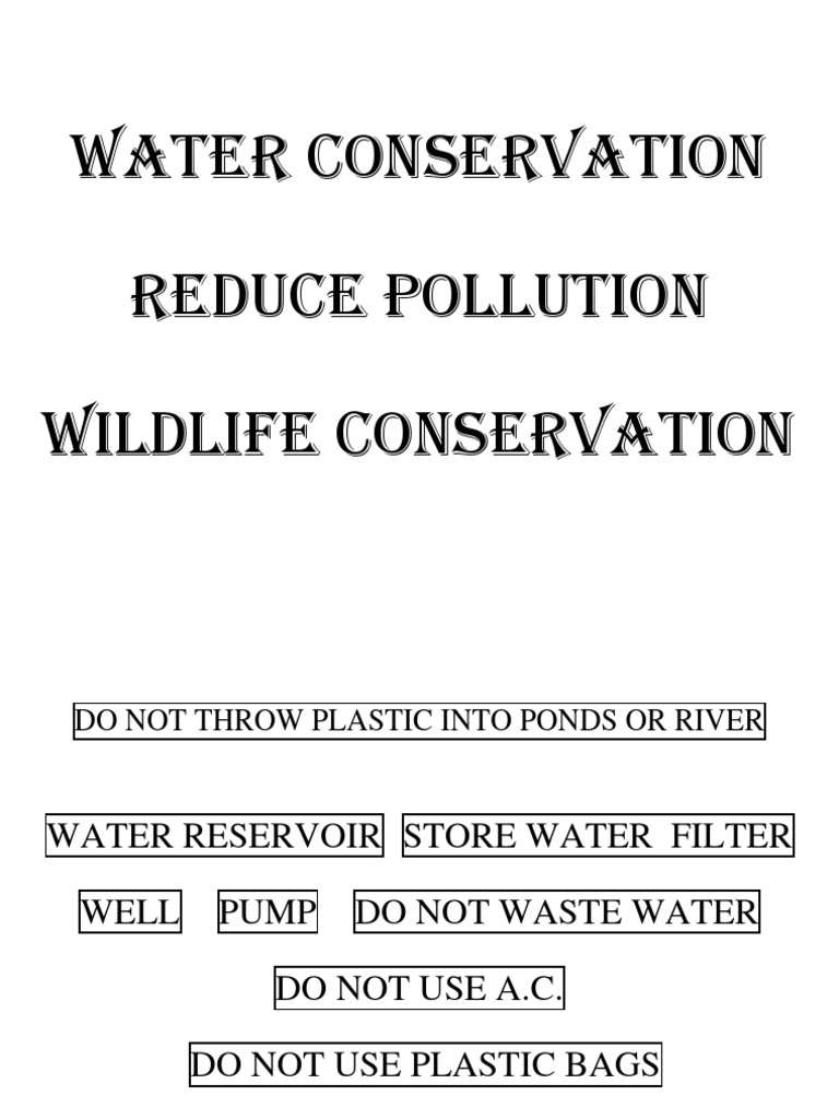 Water Conservation | PDF