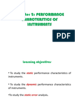 Chapter 2: PERFORMANCE Charcterstics of Instruments