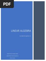 Linear Algebra: Submitted by Ahmad Saeed Submitted To Sir Muzzam Ali BITM-F18-022