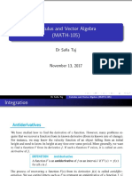 Calculus and Vector Algebra (MATH-105) : DR Safia Taj