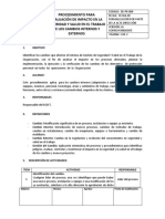 Documento 22 Procedimiento para Evaluacion de Impacto en La Seguridad y Salud en El Trabajo de Los Cambios Internos y Externos